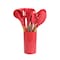 Megachef Red Silicone and Wood Cooking Utensils, Set of 12 MGSP-570 - alternate 4