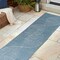 Jonathan Y Hallie High-Low Minimalist Curve Geometric Dark Blue/Cream 2 ft. x 8 ft. Indoor/Outdoor Runner Rug SCN100C-28 - alternate 5
