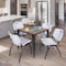 Regency Square Kahlo Breakroom Table W/ 4 M Stack Chairs, 30 in W, 30 in L, Noble Oak TPL3030NOBK47GY - alternate 3