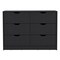 Homeroots Three Piece Black Bedroom Set 526368 - alternate 3