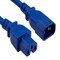 Sanoxy 2ft 14 AWG 15A 250V Power Cord IEC320 C14 to IEC320 C15, Blue SNX-CBL-LDR-PW133-2202 - alternate 1