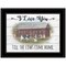 Homeroots I Love You till the Cows Come Home 2 Black Framed Print Wall Art 406361 - alternate 1