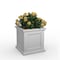 Mayne Fairfield 24in Square Planter  - White 5890-W - alternate 1