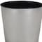 Homeroots 7in Silver Recycled Plastic Indoor Outdoor Round Pot Planter 488229 - alternate 4