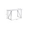Homeroots 47" White and Silver Computer Desk 333495 - alternate 4