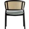 Leisuremod Ervilla Dining Arm Chair with Wicker Back and Leather Seat in Gray EC20GR-L - alternate 7