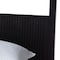Baxton Studio Primrose Mid-Century Black Fluted Wood King Size 4-Piece Canopy Bedroom Set 249-13820-13830-13822-ZORO - alternate 5