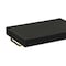 Homeroots 16in Black Wood And Linen Serving Tray With Handles 401792 - alternate 7