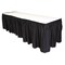 Tablemate Table Skirting, 29" x 14 ft., Black LS2914-BK - alternate 1
