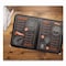 Excello Global Products Menu Holder For 8.5 x 11 Menus, Portrait Orientation 4-View, 9.6 x 11.9, Clear/Black/Silver SPLS-MENU4-1PK - alternate 4