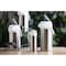 Service Ideas Airpot with Lever Lid, 3 Liter, Stainless Vacuum Insulated, Stainless/White CTAL30WHT - alternate 3