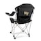 Picnic Time Family Of Brands NCAA Wake Forest Demon Deacons Reclining Camp Chair - Beach ChairBlack with Gray Accents 803-00-175-614-0 - alternate 1