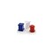 Magnet Source Magnetic Push Pins .625in L X .5in W Assorted Neodymium/Plastic Assorted 7507 - alternate 7