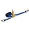 Tie 4 Safe 2'' x 40' Ratchet Tie Downs w/ Wire J Hook WLL: 3,333 lbs. Blue RT04C-540-W5-BU-C-1 - alternate 1