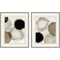 Homeroots Set Of Two Beige Rings Silver Framed Print Wall Art, 2PK 527008 - alternate 1