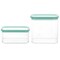 Martha Stewart 2 Piece Plastic Stackable Container Set with Lids 131106.04 - alternate 1