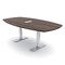 Skutchi Designs Arc Boat Conference Table With Power, 48 in W, 84 in L HAR-ABOT-48X84-T-H3041-ESIL - alternate 1