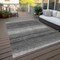 Homeroots 3' X 5' Gray And Charcoal Abstract Washable Indoor Outdoor Area Rug 599964 - alternate 5