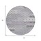 Homeroots 8' Lavender Gray And Ivory Round Floral Washable Indoor Outdoor Area Rug 617508 - alternate 6