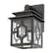 Homeroots Antique Bronze Outdoor Lantern Wall Light 398494 - alternate 6