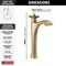 Delta Dorval Single Handle Vessel Bathroom Faucet 757-CZ-DST - alternate 3