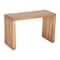 Homeroots 54in Natural Solid Wood Extendable Indoor Outdoor Bench 668842 - alternate 4