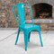 Flash Furniture Contemporary Stackable Chair, Blue Back, 17-3/4 in W 20" L 33-1/2" H ET-3534-CB-GG - alternate 7