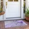 Homeroots 2' X 3' Purple and Ivory Abstract Washable Non Skid Indoor Outdoor Area Rug 559703 - alternate 3
