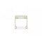 Homeroots 24" Champagne Gold and White One Drawer Nightstand 491588 - alternate 6