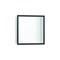 Hansgrohe XtraStoris Individual Wall Niche Matte White with Design Frame 12"x 12"x 4" in Brushed Black Chrome 56099340 - alternate 1