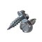 Malco 8X1/2, 1/4 in Slotted Hex Washer Head Sheet Metal Screws, Fast & Easy Piercing, Zinc Plated, 100PK HW8X1/2ZG - alternate 2