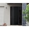 Vdomdoors Steel Door Deux 6078 Black Enamel Sidelight Exterior Window Sidelite Entry Door Painted W36+14xH80 DEUX6078EXD-BLK-W36+14 x H80-RH-I - alternate 2