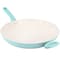 Spice By Tia Mowry Savory Saffron 14 In Ceramic Nonstick Aluminum Skillet with Soft Handles in Mint 106952.01R - alternate 1