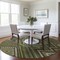 Homeroots 8' Olive Green Gray And Ivory Round Tribal Washable Indoor Outdoor Area Rug 598144 - alternate 5