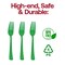 Smarty Had A Party Green Disposable Plastic Party Forks, 600PK 410F-G-CASE - alternate 5