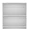 Homeroots 71" White Wood Three Tier Bookcase with Two Doors 546595 - alternate 9