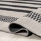 Jonathan Y Vichy Geometric Striped Non-Slip Machine-Washable Ivory/Dark Gray 8 ft. x 10 ft. Area Rug WSH122B-8 - alternate 4