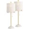 Jonathan Y Celerie 27.5" Coastal Bohemian Rattan/Iron Scalloped Buffet LED Table Lamp w/Pull Chain, White/B, 2PK JYL1138B-SET2 - alternate 1