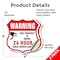 Signmission 24 Hour Surveillance Shield Sign Warning, 6 inch X 6 inch, Vinyl Decal, 2PK SHI-D-2PACK-6-347 - alternate 5