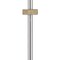 Homeroots 61" Chrome Traditional Shaped Floor Lamp With White Square Shade 526307 - alternate 4