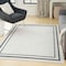 Homeroots 6' X 9' Ivory And Black Indoor Outdoor Area Rug 545532 - alternate 6