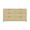 Manhattan Comfort Grace 60in Double Dresser in Natural Oak and Gold DR009-GNO - alternate 8