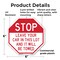 Signmission Stop Leave Your Car in This Lot and, 6 Inch X 6 Inch, Plastic Sign OC-P-6-320 - alternate 7