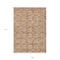 Homeroots 9' X 12' Copper Gray And Beige Floral Washable Indoor Outdoor Area Rug 595941 - alternate 4