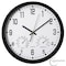 Clockswise 14-inch Non-Ticking Quartz Wall Clock with Thermometer & Hygrometer - Battery Operated QI004748.BK.14 - alternate 7