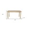 Homeroots 60" Natural Solid Wood Dining Table 548926 - alternate 3
