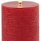 Homeroots Set of Two Red Flameless Pillar Candles, 2PK 633835 - alternate 5