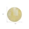 Homeroots 8' Gold Wheat And Ivory Round Striped Washable Indoor Outdoor Area Rug 581649 - alternate 4