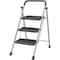 Campior Gray 3-Step Foldable Stool, Heavy-Duty, 500 lbs Capacity, Anti-Slip Feet, Steel Frame, Space-Saving DRIB3STPGRY - alternate 1