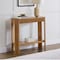 Alaterre Furniture Fluted Solid Wood Console Table 36 in Modern Entryway Table with Storage Shelf AFTBL-028 - alternate 5
